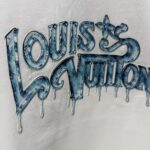 P75 LOUIS* 路易LV* 2026春夏新款短袖T恤 定制纯棉字母logo厚板 颜色：黑色 白色 深蓝 深红 码数：S M L XL XXL
