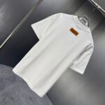 P75 LOUIS* 路易LV* 2026春夏新款短袖T恤 定制纯棉字母logo厚板 颜色：黑色 白色 深蓝 深红 码数：S M L XL XXL