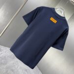 P75 LOUIS* 路易LV* 2026春夏新款短袖T恤 定制纯棉字母logo厚板 颜色：黑色 白色 深蓝 深红 码数：S M L XL XXL