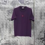weigou_180771_0_4647e3e162 P75 DIOR* 迪奥* 2026新款 精致绣花小logo 300g短袖t恤 宽松版型男女同款 尺码 S M L XL XXL 黑色 白色 紫色 湖水绿