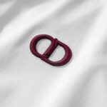 P65 DIOR迪奥 刺绣款 2026春夏经典圆领短袖T恤采用280克双纱精棉，衣服偏厚使整体高透气和柔软性，高版本，三标齐全！男女同款 颜色：白色 黑色 灰色 杏色 -尺码：S M L XL