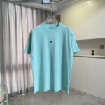 P75 Dio 迪奥2026夏季新款 个性字母logo绣花 短袖T恤 定制面料300g 男女同款 颜色：黑色 白色 绿色 紫色 尺码: S M L XL XXL 五个码