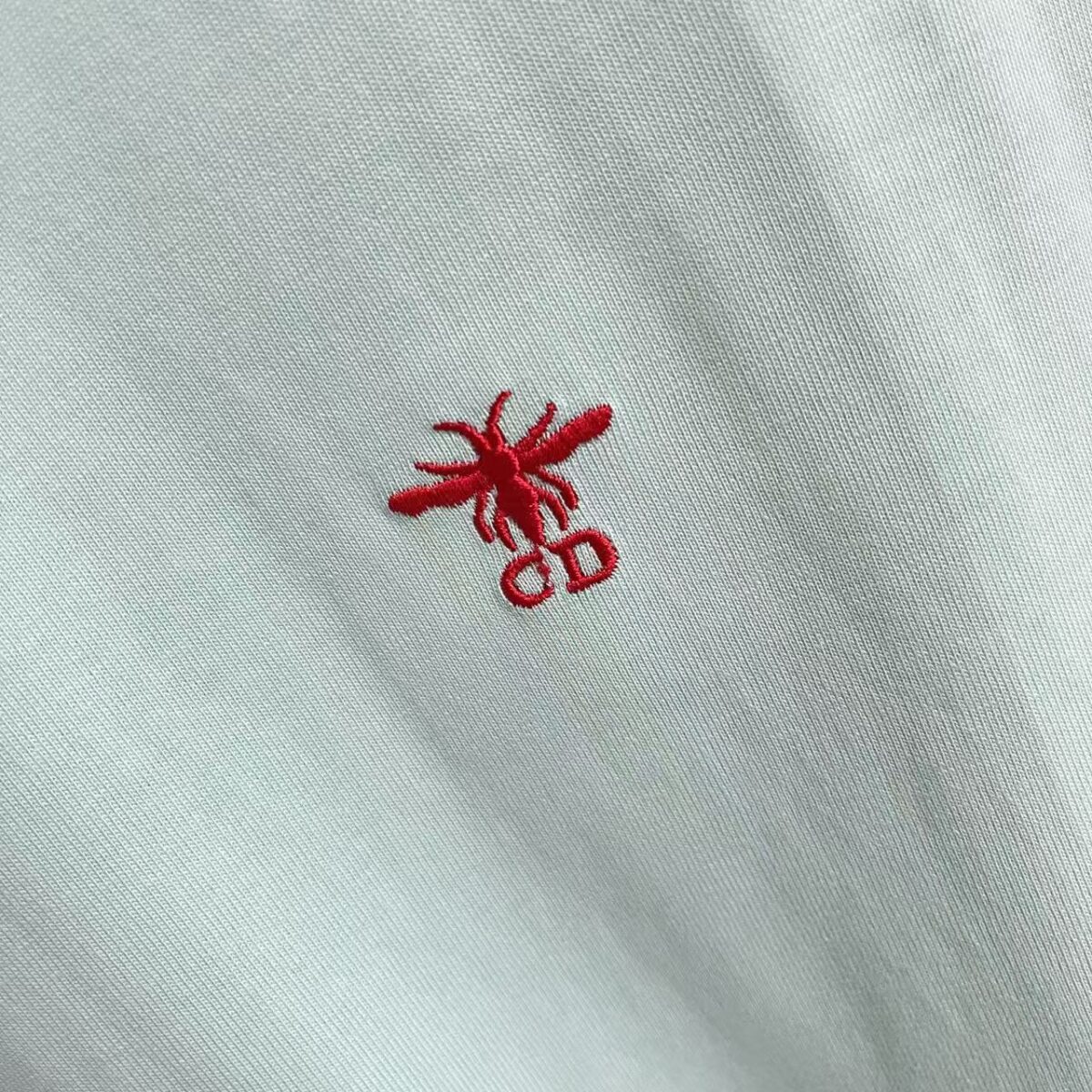 P75 Dio 迪奥2026夏季新款 个性字母logo绣花 短袖T恤 定制面料300g 男女同款 颜色：黑色 白色 绿色 紫色 尺码: S M L XL XXL 五个码
