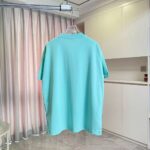 P75 Dio 迪奥2026夏季新款 个性字母logo绣花 短袖T恤 定制面料300g 男女同款 颜色：黑色 白色 绿色 紫色 尺码: S M L XL XXL 五个码