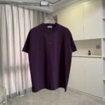 P75 Dio 迪奥2026夏季新款 个性字母logo绣花 短袖T恤 定制面料300g 男女同款 颜色：黑色 白色 绿色 紫色 尺码: S M L XL XXL 五个码