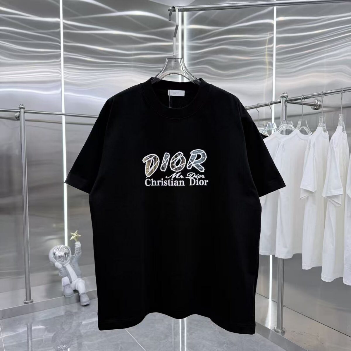 P80 DIO 2026秋冬新款 3D立体硅胶 360克圆领短袖 实物很棒 男女同款宽松版 尺码S M L XL XXL 五个码 黑色 白色 棕色