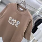 P80 DIO 2026秋冬新款 3D立体硅胶 360克圆领短袖 实物很棒 男女同款宽松版 尺码S M L XL XXL 五个码 黑色 白色 棕色