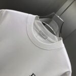 P70 Dior* 迪奥* 2026春夏新款短袖T恤 定制纯棉字母logo植绒 颜色：黑色 白色 棕色 深红 码数：S M L XL XXL