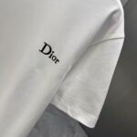 P70 Dior* 迪奥* 2026春夏新款短袖T恤 定制纯棉字母logo植绒 颜色：黑色 白色 棕色 深红 码数：S M L XL XXL