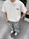 P75 Dio～胸前字母刺绣 《区别通货面料》 7a抗菌短袖tee 上身十分舒适，男女同款半袖，落肩宽松版型 颜色: 黑色 白色 咖啡色 尺码：S（90-130斤） M（125-150斤） L（135-165斤） XL（160-190斤） XXL（185-220斤）