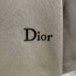 P70 Dior* 迪奥* 2026春夏新款短袖T恤 定制纯棉字母logo植绒 颜色：黑色 白色 棕色 深红 码数：S M L XL XXL