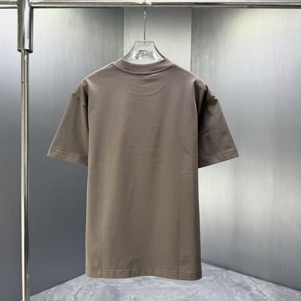 P70 Dior* 迪奥* 2026春夏新款短袖T恤 定制纯棉字母logo植绒 颜色：黑色 白色 棕色 深红 码数：S M L XL XXL