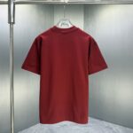 P70 Dior* 迪奥* 2026春夏新款短袖T恤 定制纯棉字母logo植绒 颜色：黑色 白色 棕色 深红 码数：S M L XL XXL