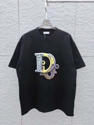 P80 DIO 2026秋冬新款 3D立体泡芙 360克圆领短袖 实物很棒 男女同款宽松版 尺码S M L XL XXL 五个码 黑色 白色 紫色