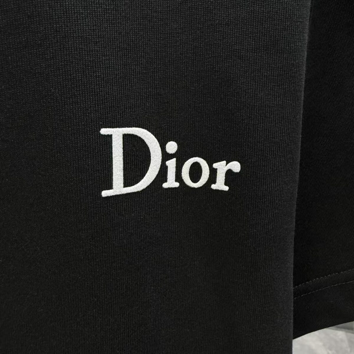 P70 Dior* 迪奥* 2026春夏新款短袖T恤 定制纯棉字母logo植绒 颜色：黑色 白色 棕色 深红 码数：S M L XL XXL