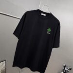 P75 Dio～胸前字母刺绣 《区别通货面料》 7a抗菌短袖tee 上身十分舒适，男女同款半袖，落肩宽松版型 颜色: 黑色 白色 咖啡色 尺码：S（90-130斤） M（125-150斤） L（135-165斤） XL（160-190斤） XXL（185-220斤）