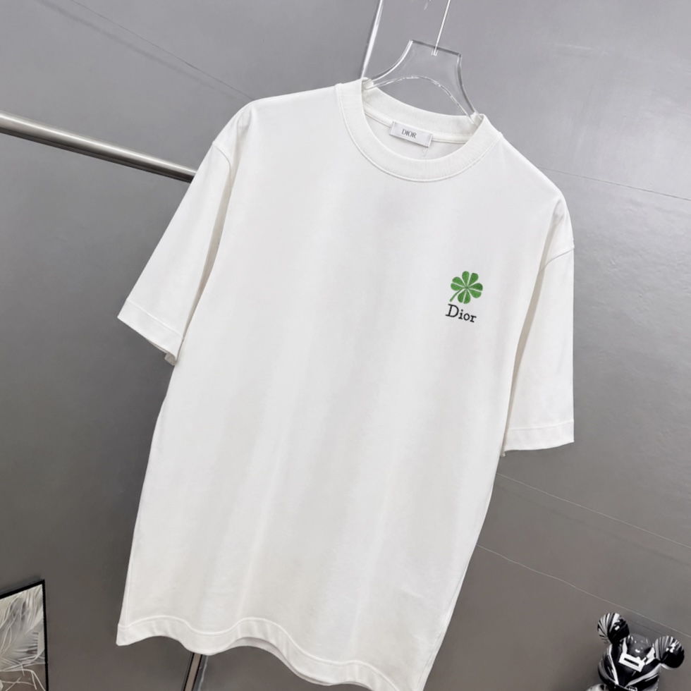 P75 Dio～胸前字母刺绣 《区别通货面料》 7a抗菌短袖tee 上身十分舒适，男女同款半袖，落肩宽松版型 颜色: 黑色 白色 咖啡色 尺码：S（90-130斤） M（125-150斤） L（135-165斤） XL（160-190斤） XXL（185-220斤）