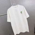 P75 Dio～胸前字母刺绣 《区别通货面料》 7a抗菌短袖tee 上身十分舒适，男女同款半袖，落肩宽松版型 颜色: 黑色 白色 咖啡色 尺码：S（90-130斤） M（125-150斤） L（135-165斤） XL（160-190斤） XXL（185-220斤）