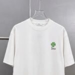 P75 Dio～胸前字母刺绣 《区别通货面料》 7a抗菌短袖tee 上身十分舒适，男女同款半袖，落肩宽松版型 颜色: 黑色 白色 咖啡色 尺码：S（90-130斤） M（125-150斤） L（135-165斤） XL（160-190斤） XXL（185-220斤）