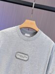 P65 DIOR迪奥 刺绣款 2026春夏经典圆领短袖T恤采用280克双纱精棉，衣服偏厚使整体高透气和柔软性，高版本，三标齐全！男女同款 颜色：白色 黑色 灰色 杏色 -尺码：S M L XL