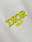 P65 DIOR迪奥 刺绣款 2026春夏经典圆领短袖T恤采用280克双纱精棉，衣服偏厚使整体高透气和柔软性，高版本，三标齐全！男女同款 颜色：白色 黑色 灰色 杏色 -尺码：S M L XL
