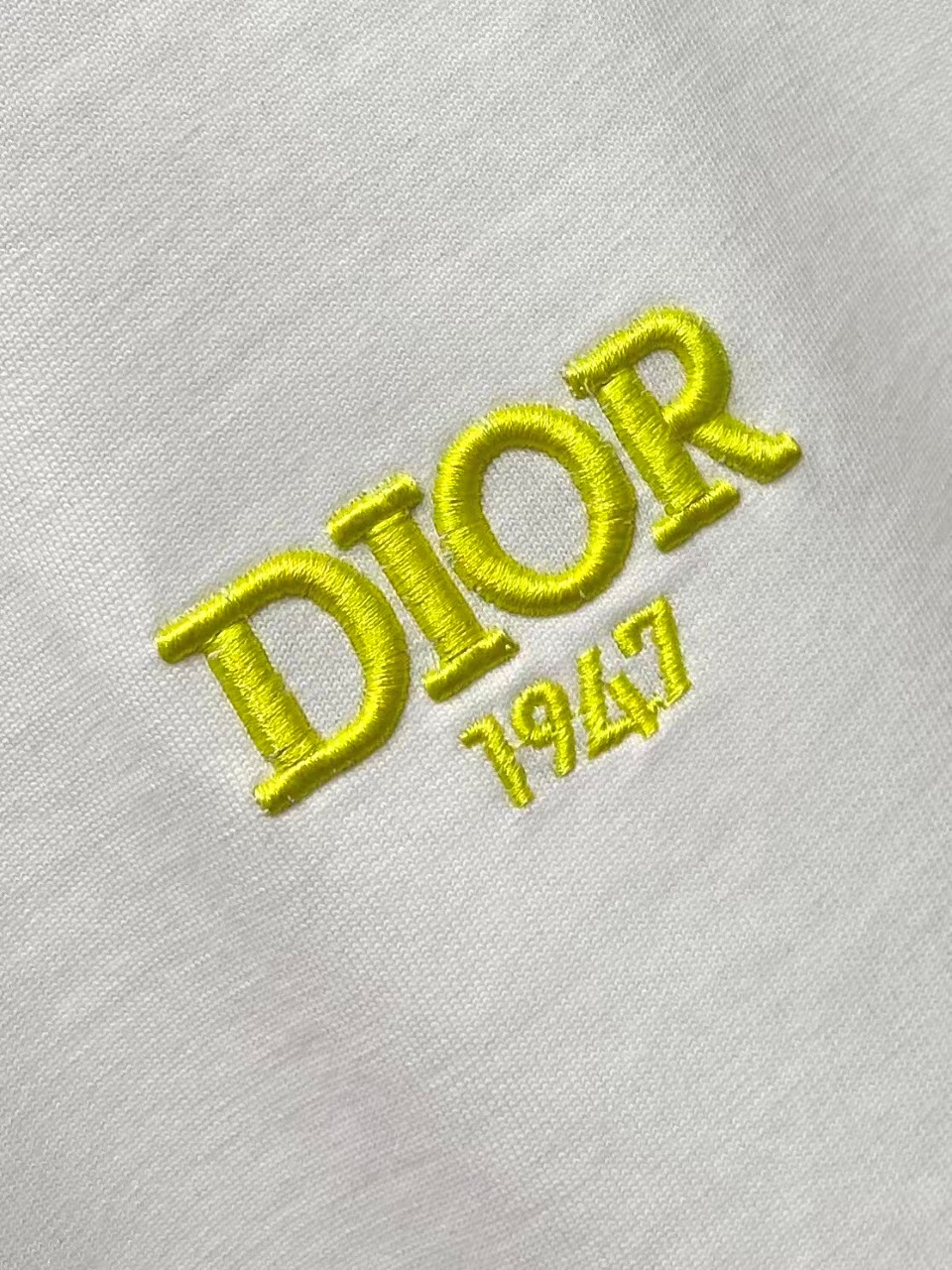 P65 DIOR迪奥 刺绣款 2026春夏经典圆领短袖T恤采用280克双纱精棉，衣服偏厚使整体高透气和柔软性，高版本，三标齐全！男女同款 颜色：白色 黑色 灰色 杏色 -尺码：S M L XL
