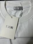 P65 DIOR迪奥 刺绣款 2026春夏经典圆领短袖T恤采用280克双纱精棉，衣服偏厚使整体高透气和柔软性，高版本，三标齐全！男女同款 颜色：白色 黑色 灰色 杏色 -尺码：S M L XL