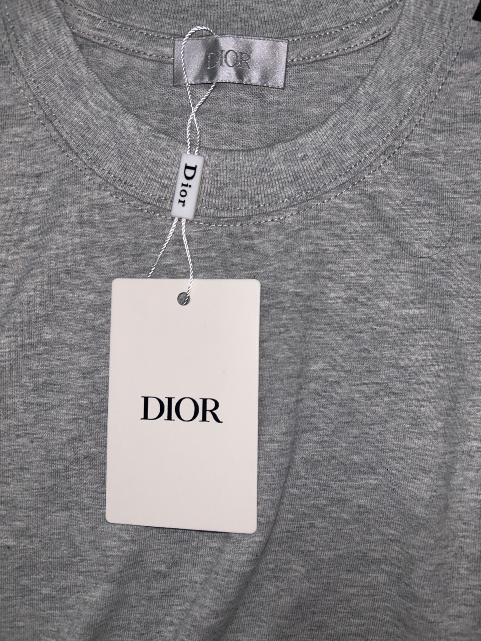P65 DIOR迪奥 刺绣款 2026春夏经典圆领短袖T恤采用280克双纱精棉，衣服偏厚使整体高透气和柔软性，高版本，三标齐全！男女同款 颜色：白色 黑色 灰色 杏色 -尺码：S M L XL