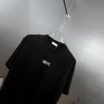 P75 Dio～胸前字母刺绣 《区别通货面料》 7a抗菌短袖tee 上身十分舒适，男女同款半袖，落肩宽松版型 颜色: 黑色 白色 咖啡色 尺码：S（90-130斤） M（125-150斤） L（135-165斤） XL（160-190斤） XXL（185-220斤）