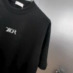 P75 Dio～胸前字母刺绣 《区别通货面料》 7a抗菌短袖tee 上身十分舒适，男女同款半袖，落肩宽松版型 颜色: 黑色 白色 咖啡色 尺码：S（90-130斤） M（125-150斤） L（135-165斤） XL（160-190斤） XXL（185-220斤）