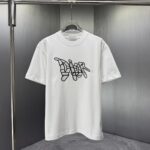 P75 Dior* 迪奥* 2026春夏新款短袖T恤 定制纯棉字母logo厚板 颜色：黑色 白色 巧色 黄色 码数：S M L XL XXL