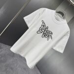 P75 Dior* 迪奥* 2026春夏新款短袖T恤 定制纯棉字母logo厚板 颜色：黑色 白色 巧色 黄色 码数：S M L XL XXL