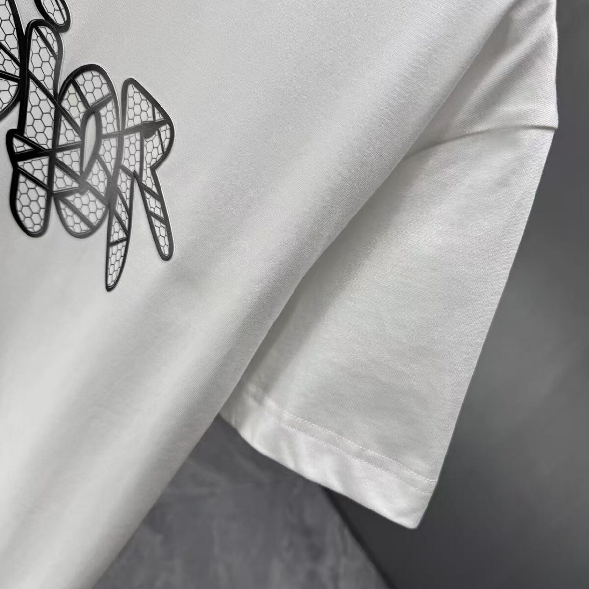 P75 Dior* 迪奥* 2026春夏新款短袖T恤 定制纯棉字母logo厚板 颜色：黑色 白色 巧色 黄色 码数：S M L XL XXL