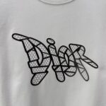 P75 Dior* 迪奥* 2026春夏新款短袖T恤 定制纯棉字母logo厚板 颜色：黑色 白色 巧色 黄色 码数：S M L XL XXL
