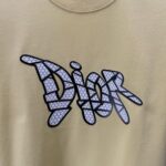 P75 Dior* 迪奥* 2026春夏新款短袖T恤 定制纯棉字母logo厚板 颜色：黑色 白色 巧色 黄色 码数：S M L XL XXL
