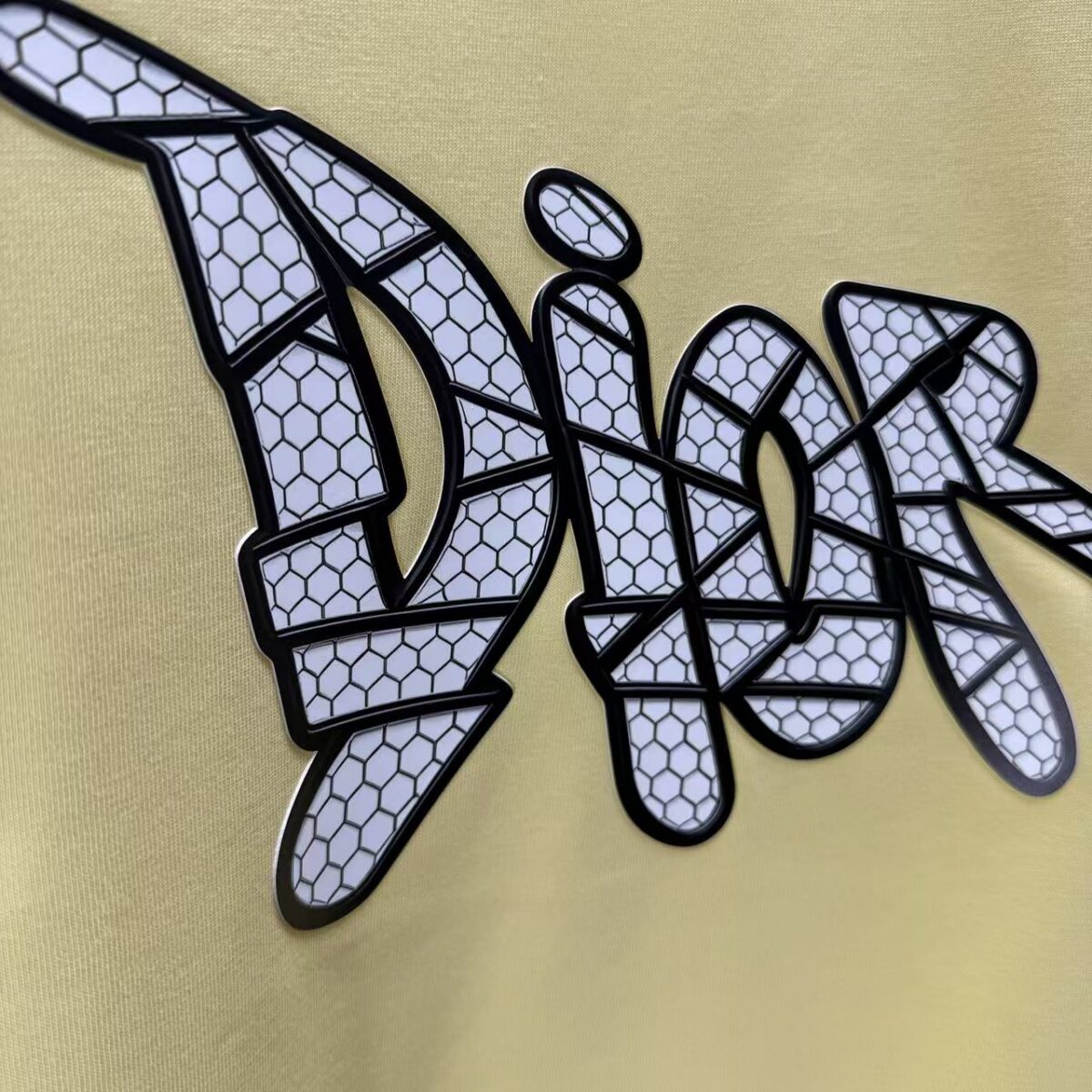 P75 Dior* 迪奥* 2026春夏新款短袖T恤 定制纯棉字母logo厚板 颜色：黑色 白色 巧色 黄色 码数：S M L XL XXL