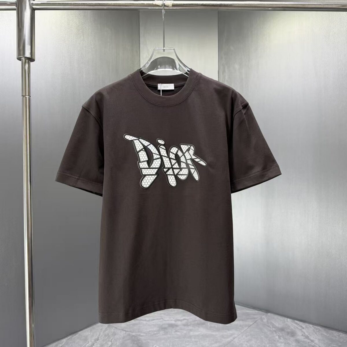 P75 Dior* 迪奥* 2026春夏新款短袖T恤 定制纯棉字母logo厚板 颜色：黑色 白色 巧色 黄色 码数：S M L XL XXL