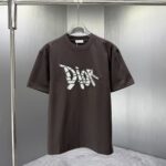 P75 Dior* 迪奥* 2026春夏新款短袖T恤 定制纯棉字母logo厚板 颜色：黑色 白色 巧色 黄色 码数：S M L XL XXL