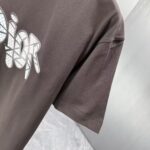 P75 Dior* 迪奥* 2026春夏新款短袖T恤 定制纯棉字母logo厚板 颜色：黑色 白色 巧色 黄色 码数：S M L XL XXL
