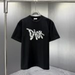 P75 Dior* 迪奥* 2026春夏新款短袖T恤 定制纯棉字母logo厚板 颜色：黑色 白色 巧色 黄色 码数：S M L XL XXL