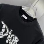 P75 Dior* 迪奥* 2026春夏新款短袖T恤 定制纯棉字母logo厚板 颜色：黑色 白色 巧色 黄色 码数：S M L XL XXL