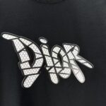 P75 Dior* 迪奥* 2026春夏新款短袖T恤 定制纯棉字母logo厚板 颜色：黑色 白色 巧色 黄色 码数：S M L XL XXL