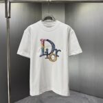P75 Dior* 迪奥* 2026春夏新款短袖T恤 定制纯棉字母logo厚板 颜色：黑色 白色 巧色 深蓝 码数：S M L XL XXL
