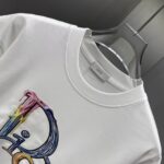 P75 Dior* 迪奥* 2026春夏新款短袖T恤 定制纯棉字母logo厚板 颜色：黑色 白色 巧色 深蓝 码数：S M L XL XXL