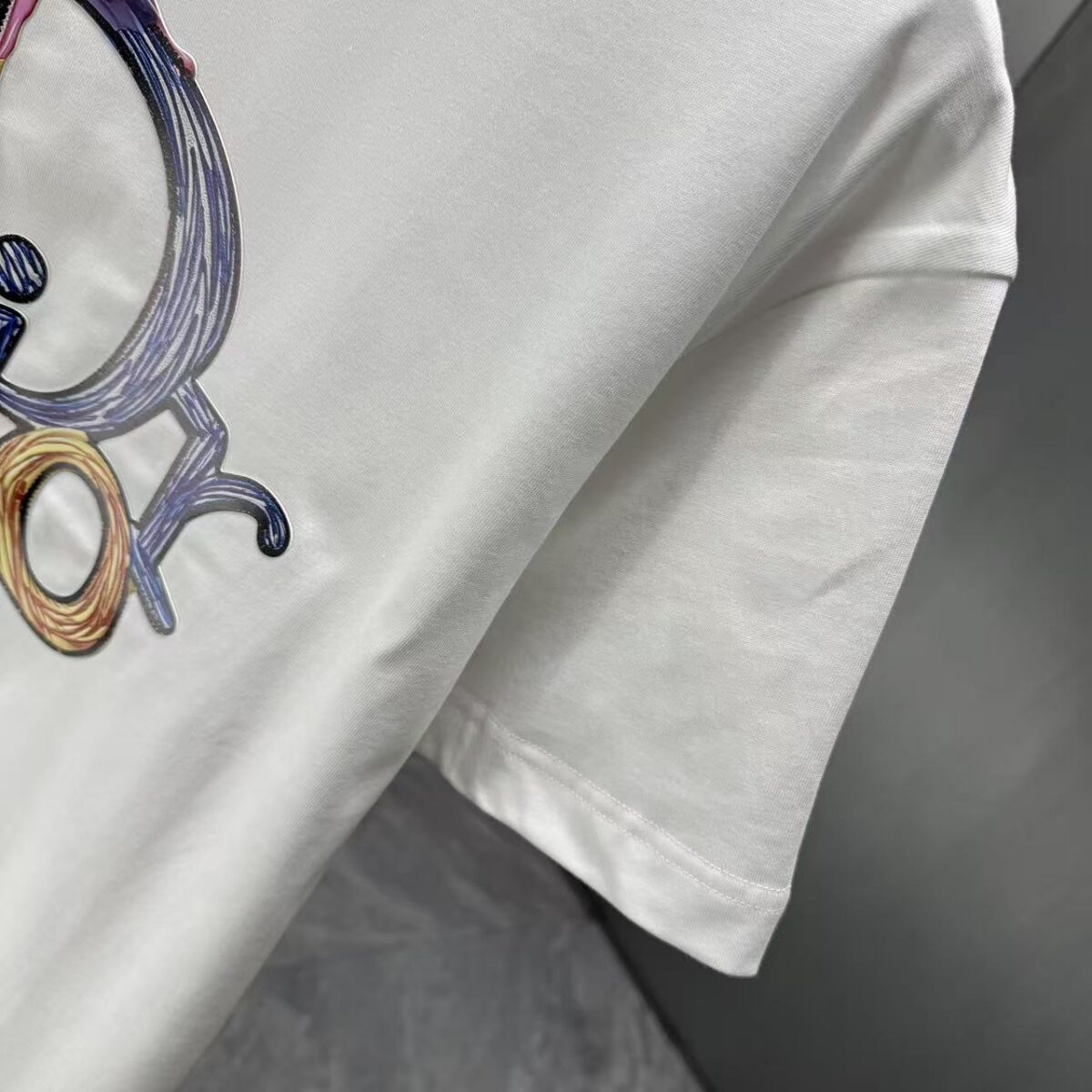 P75 Dior* 迪奥* 2026春夏新款短袖T恤 定制纯棉字母logo厚板 颜色：黑色 白色 巧色 深蓝 码数：S M L XL XXL