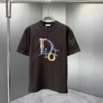P75 Dior* 迪奥* 2026春夏新款短袖T恤 定制纯棉字母logo厚板 颜色：黑色 白色 巧色 深蓝 码数：S M L XL XXL