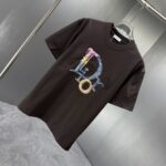 P75 Dior* 迪奥* 2026春夏新款短袖T恤 定制纯棉字母logo厚板 颜色：黑色 白色 巧色 深蓝 码数：S M L XL XXL