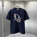 P75 Dior* 迪奥* 2026春夏新款短袖T恤 定制纯棉字母logo厚板 颜色：黑色 白色 巧色 深蓝 码数：S M L XL XXL