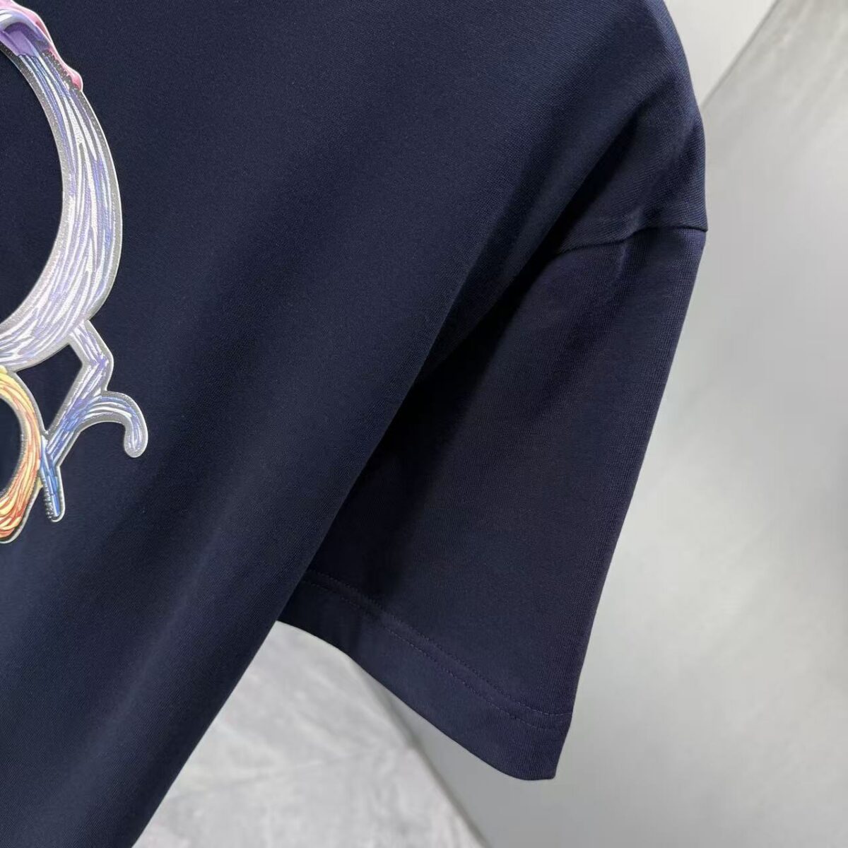 P75 Dior* 迪奥* 2026春夏新款短袖T恤 定制纯棉字母logo厚板 颜色：黑色 白色 巧色 深蓝 码数：S M L XL XXL