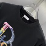 P75 Dior* 迪奥* 2026春夏新款短袖T恤 定制纯棉字母logo厚板 颜色：黑色 白色 巧色 深蓝 码数：S M L XL XXL